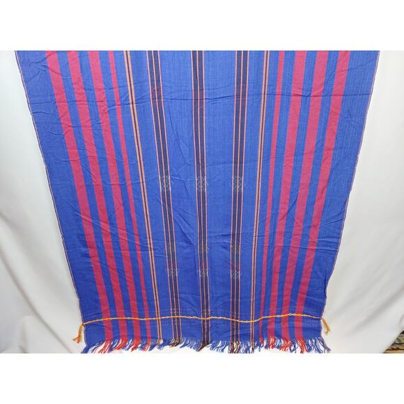 African Tribal Colorful Multi Colored Shawl or Wrap 34x72 - Picture 10 of 10